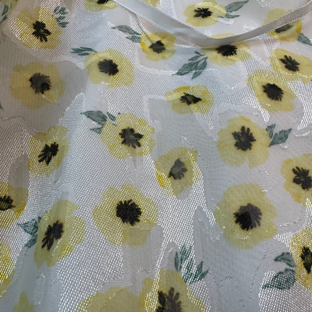 VGC Hutch Anthropologie String Halter neck Yellow Motif Ditsy Floral Romper SZ 6 - Picture 11 of 14